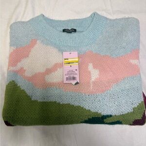 Wild Fable Multicolor Crew Neck Sweater